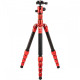 Штатив MeFOTO Backpacker S Aluminum - Red (BPSARED) с моноподом